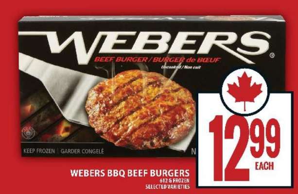 WEBERS BBQ Beef Burgers