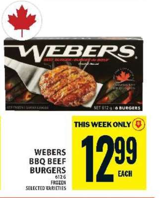 WEBERS BBQ Beef Burgers