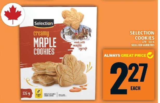 Selection Creamy Maple Cookies