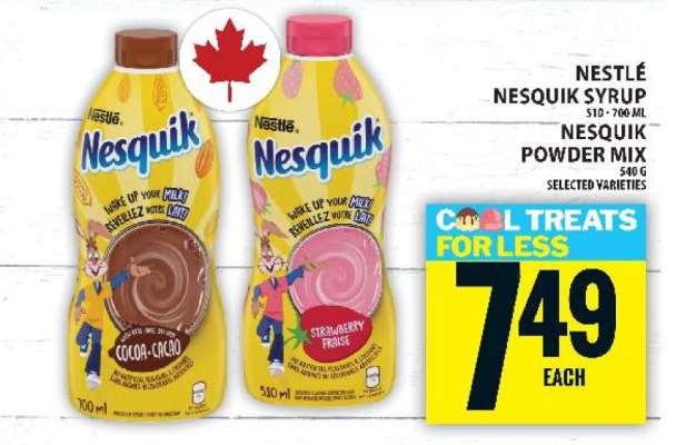 Nestlé Nesquik Syrup or Powder Mix