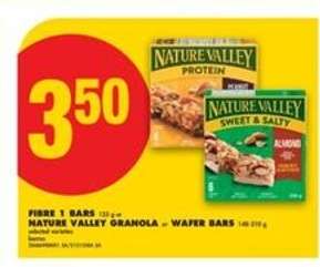 Fibre 1 Bars / Nature Valley Granola – Wafer Bars