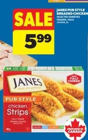 JANES PUB STYLE BREADED CHICKEN