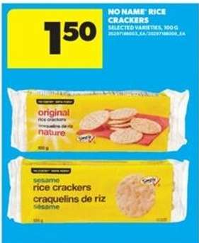 NO NAME RICE CRACKERS