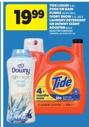 Tide Liquid or Downy Scent Booster