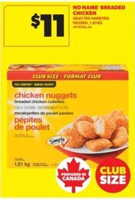 NO NAME BREADED CHICKEN