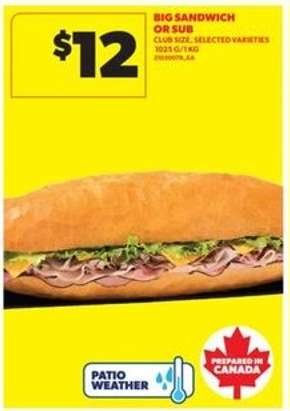 Big Sandwich or Sub