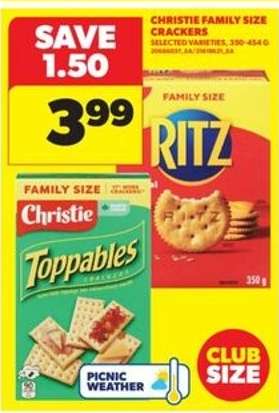 CHRISTIE FAMILY SIZE CRACKERS