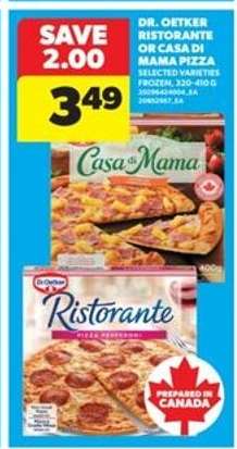 DR. OETKER RISTORANTE OR CASA DI MAMA PIZZA