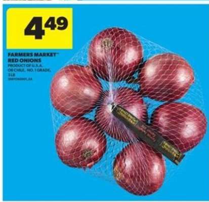 Farmers Market Red Onions