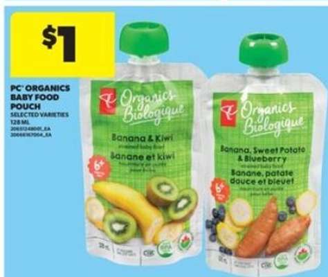 PC ORGANICS BABY FOOD POUCH