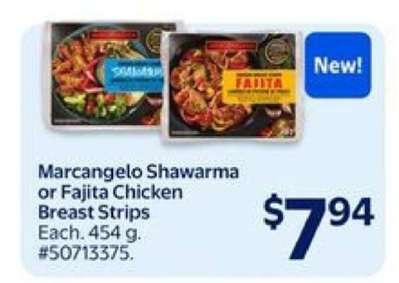 Marcangelo Shawarma or Fajita Chicken Breast Strips