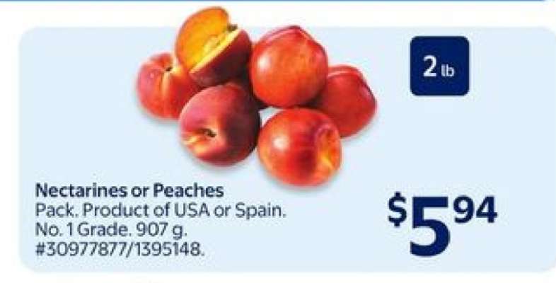 NECTARINES OR PEACHES