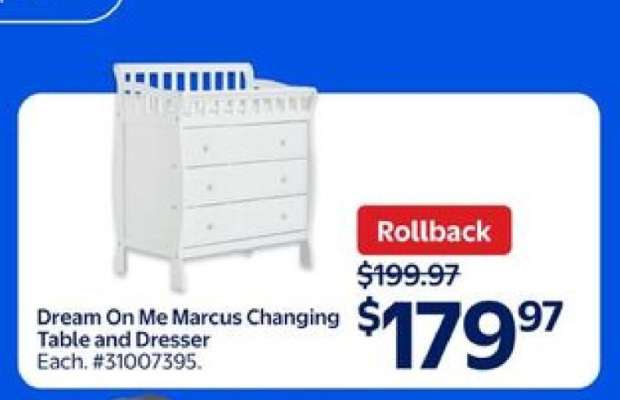 Dream On Me Marcus Changing Table and Dresser