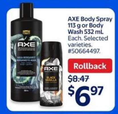 Axe Body Spray or Body Wash