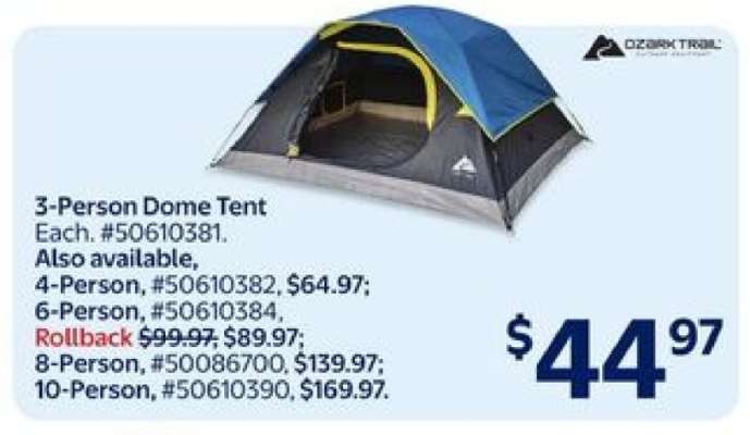 3-Person Dome Tent