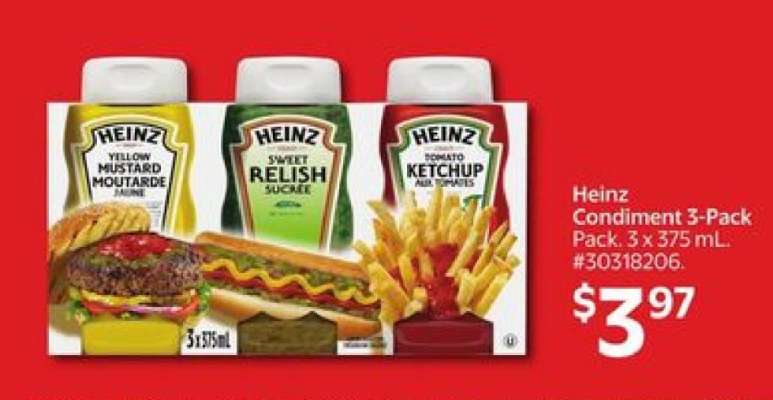 Heinz Condiment 3-Pack