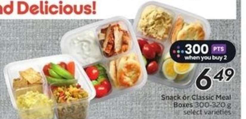 Snack or Classic Meal Boxes