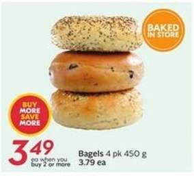 Bagels 4 pk 450 g