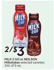 MILK 2 GO or NEILSON Milkshakes