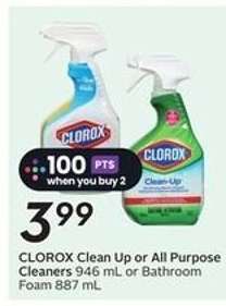 CLOROX Clean Up or All Purpose Cleaners