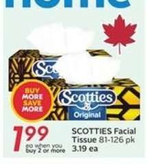 SCOTTIES Facial Tissue 81-126 pk