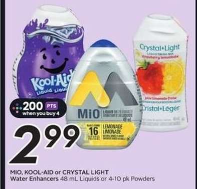 MIO, KOOL-AID or CRYSTAL LIGHT