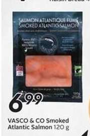 VASCO & CO Smoked Atlantic Salmon 120 g