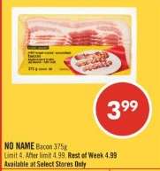 NO NAME Bacon 375g