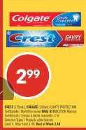 CREST / COLGATE CAVITY PROTECTION