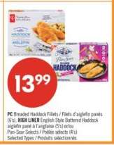 PC Breaded Haddock Fillets