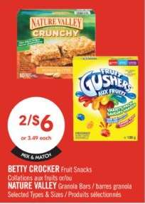 BETTY CROCKER FRUIT SNACKS