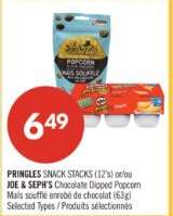 PRINGLES SNACK STACKS (12's) or JOE & SEPH'S Chocolate Dipped Popcorn