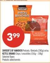 SNYDER'S OF HANOVER Pretzels / KETTLE BRAND Chips
