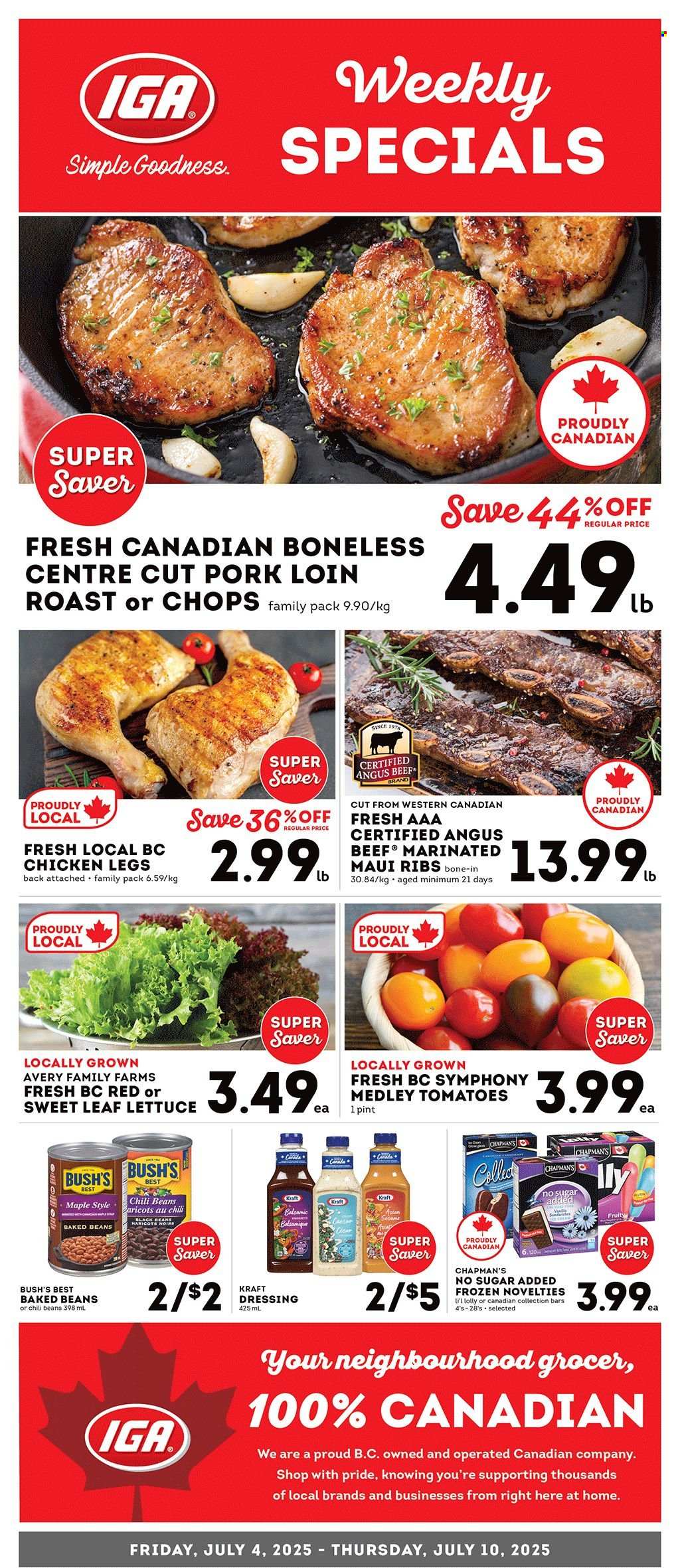 IGA Simple Goodness flyer - July 04, 2025 - July 10, 2025. Page 1