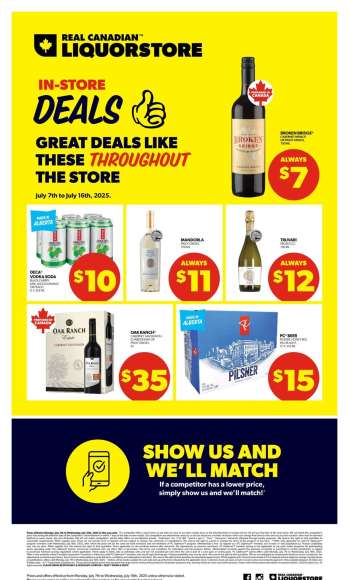 Real Canadian Liquorstore Flyer - July 07, 2025 - July 16, 2025.