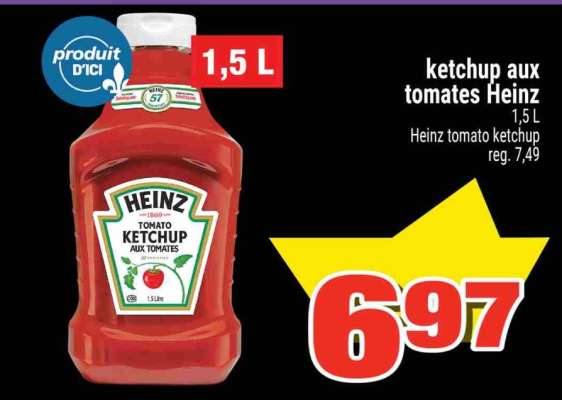 Ketchup aux tomates Heinz