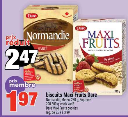 BISCUITS MAXI FRUITS DARE
