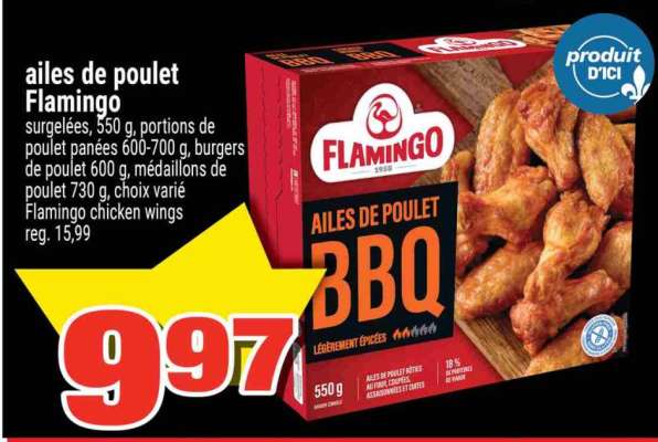 AILES DE POULET FLAMINGO