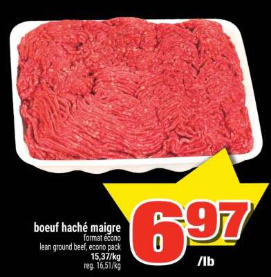 BŒUF HACHÉ MAIGRE