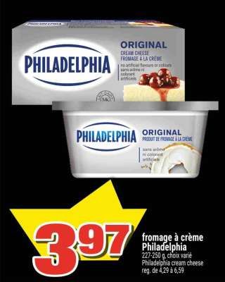 fromage à crème Philadelphia
