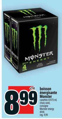 Boisson Énergisante Monster
