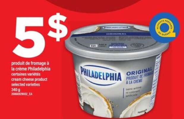 PHILADELPHIA ORIGINAL CREAM CHEESE