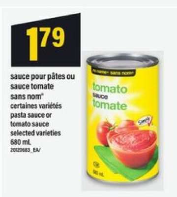 sauce pour pâtes ou sauce tomate sans nom