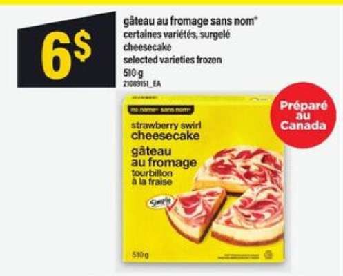 gâteau au fromage sans nom