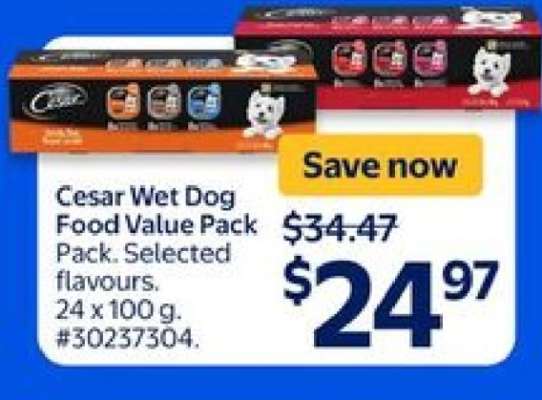 Cesar Wet Dog Food Value Pack