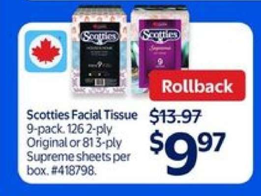 Scotties Facial Tissue