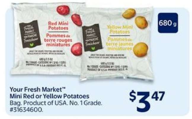 Your Fresh Market Mini Red or Yellow Potatoes