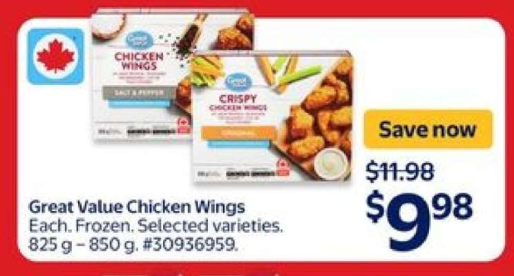 Great Value Chicken Wings