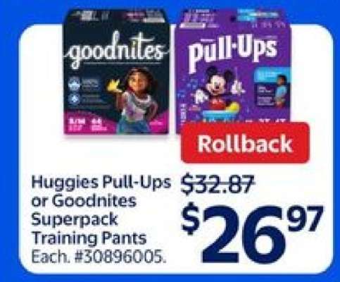 Huggies Pull-Ups or Goodnites Superpack Training Pants