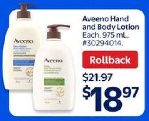 Aveeno Hand and Body Lotion